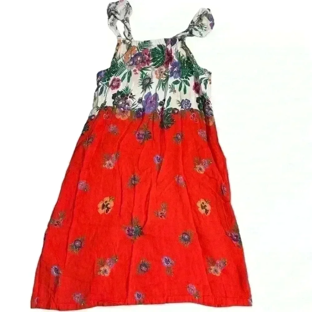 Old Navy Floral Print Dress 10/12 k122